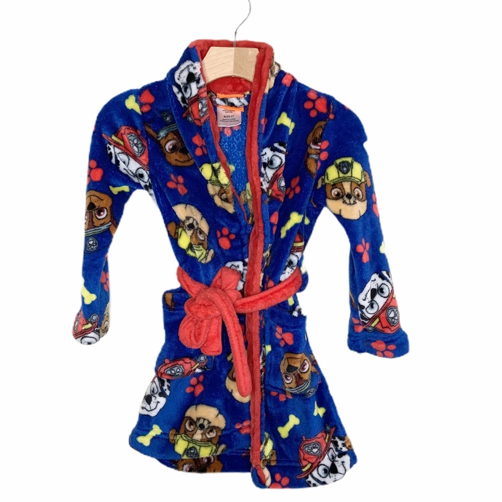 ⭐️Nickelodeon Paw Patrol Bath Robe Toddler Size 4T